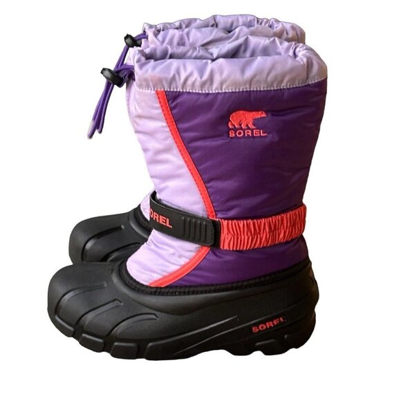 Sorel Snow Winter Boots Purple Pink Insulated 1425621559 Women's Size 5 - Picture 2 of 11